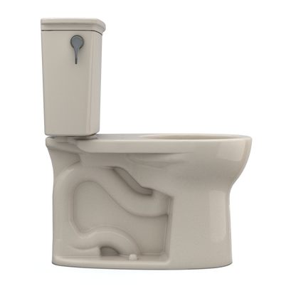 TOTO CST785CEFG#03 Drake Transitional Two-Piece Round 1.28 Gpf Universal Height Tornado Flush Toilet With Cefiontect - Bone