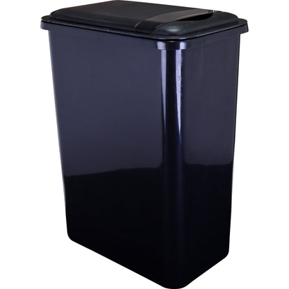 HARDWARE RESOURCES CAN-35-4 Box of 4 Black 35 Quart Plastic Waste Containers - Black