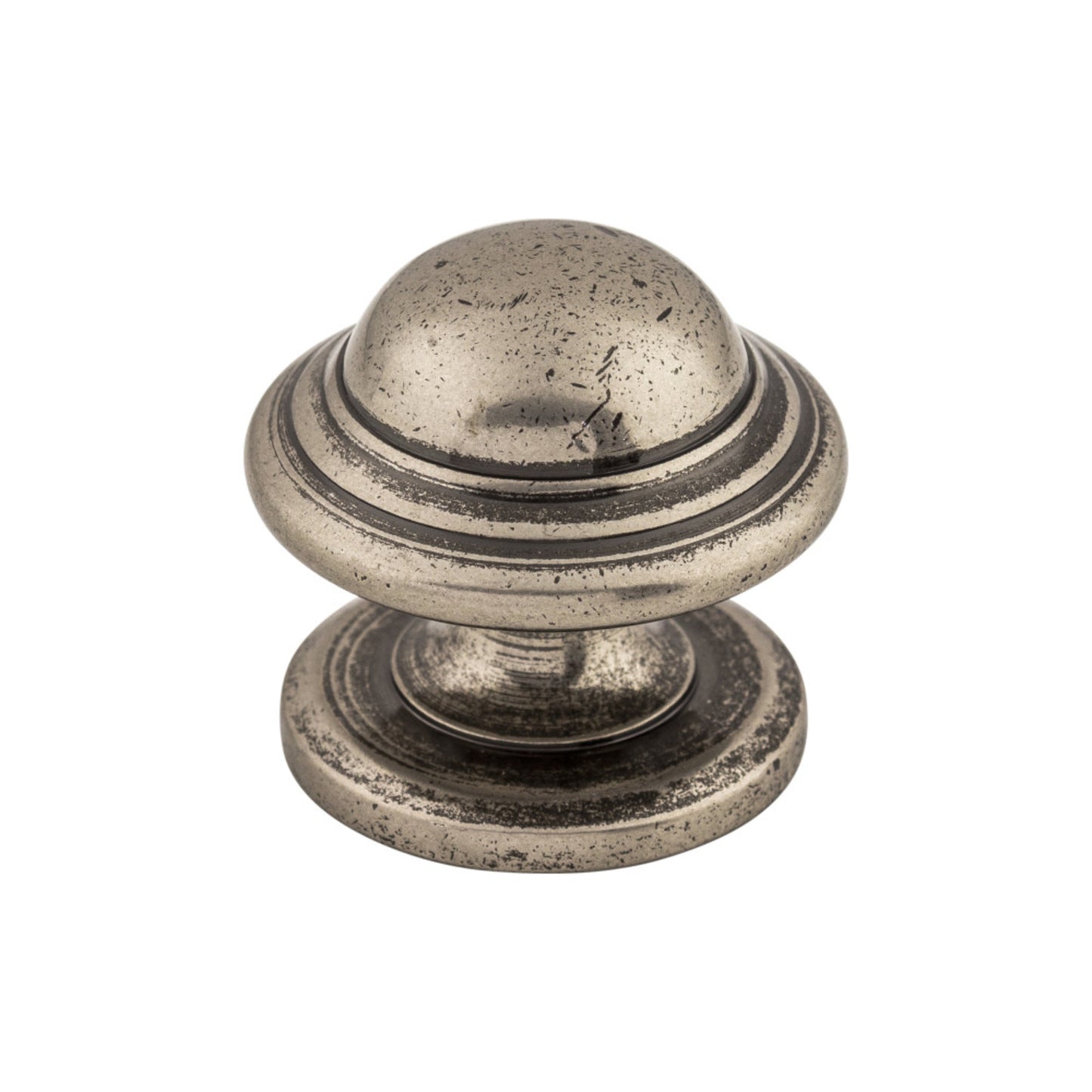 TOP KNOBS M10 Empress 1 3/8" Diameter Round Knob - Pewter Antique