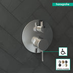 HANSGROHE 04447000 Ecostat Pressure Balance Trim S with Diverter - Chrome