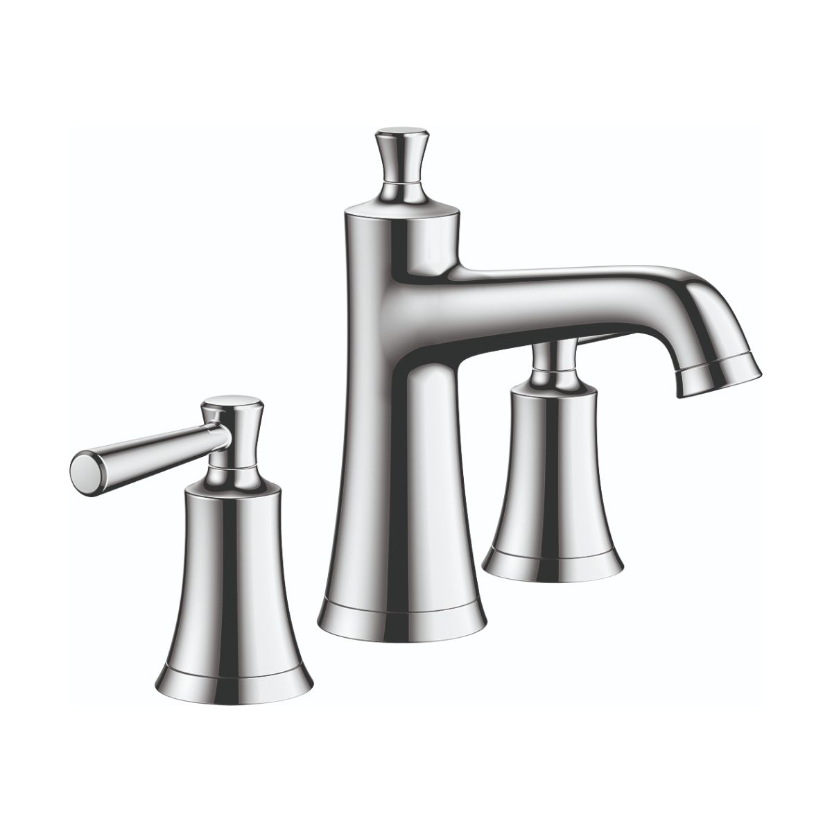 HANSGROHE 04774000 Chrome Joleena Transitional Widespread Bathroom Faucet 1.2 GPM