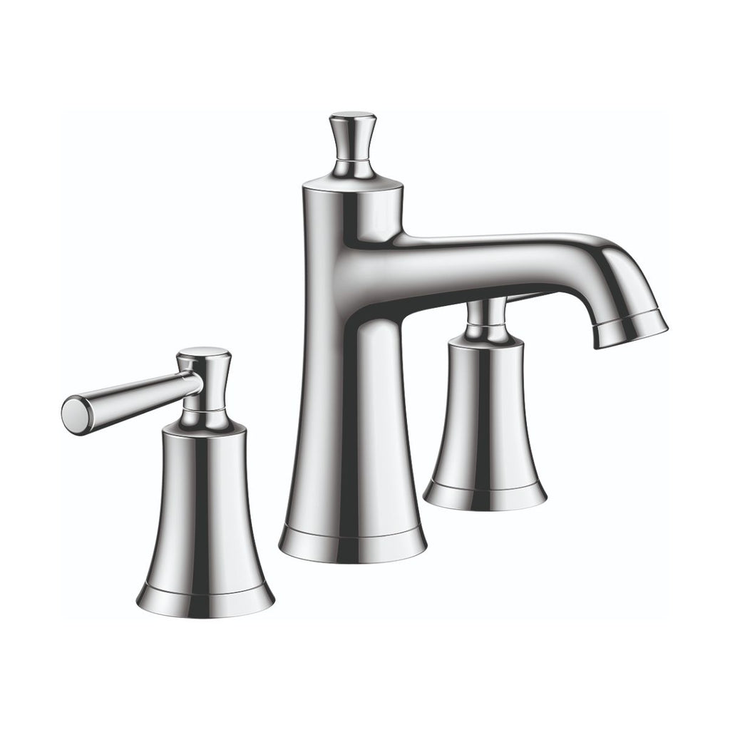HANSGROHE 04774000 Joleena Widespread Faucet 100 with Pop-Up Drain, 1.2 GPM - Chrome
