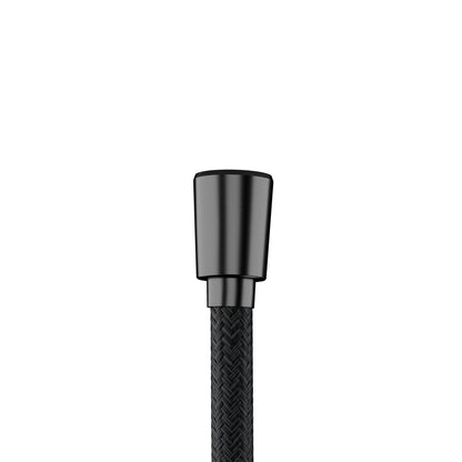 HANSGROHE 28230340 DesignFlex Textile Handshower Hose, 80" - Brushed Black Chrome