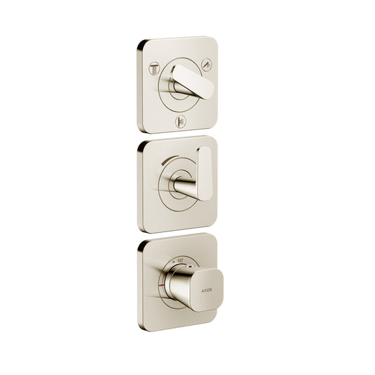 AXOR 49710831 Citterio C Thermostatic Module Trim 15" x 5" for 3 Functions - Polished Nickel