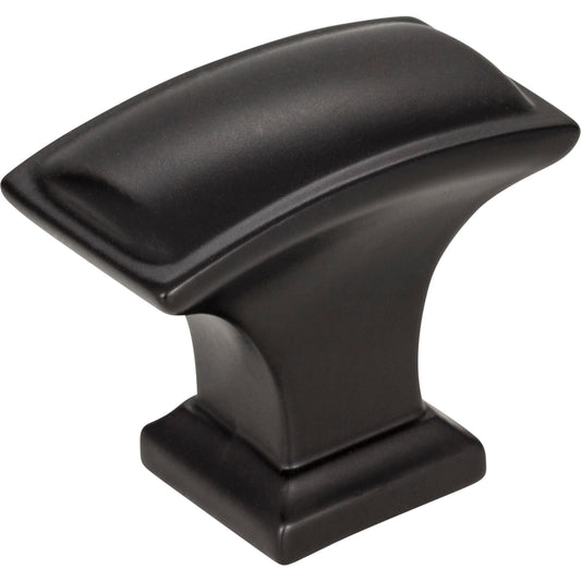 JEFFREY ALEXANDER 435L-MB Annadale 1-1/2" Length Rectangle Knob - Matte Black