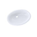 TOTO LT597G#01 Dantesca Oval Undermount Bathroom Sink With Cefiontect - Cotton White