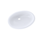 TOTO LT597G#01 Dantesca Oval Undermount Bathroom Sink With Cefiontect - Cotton White