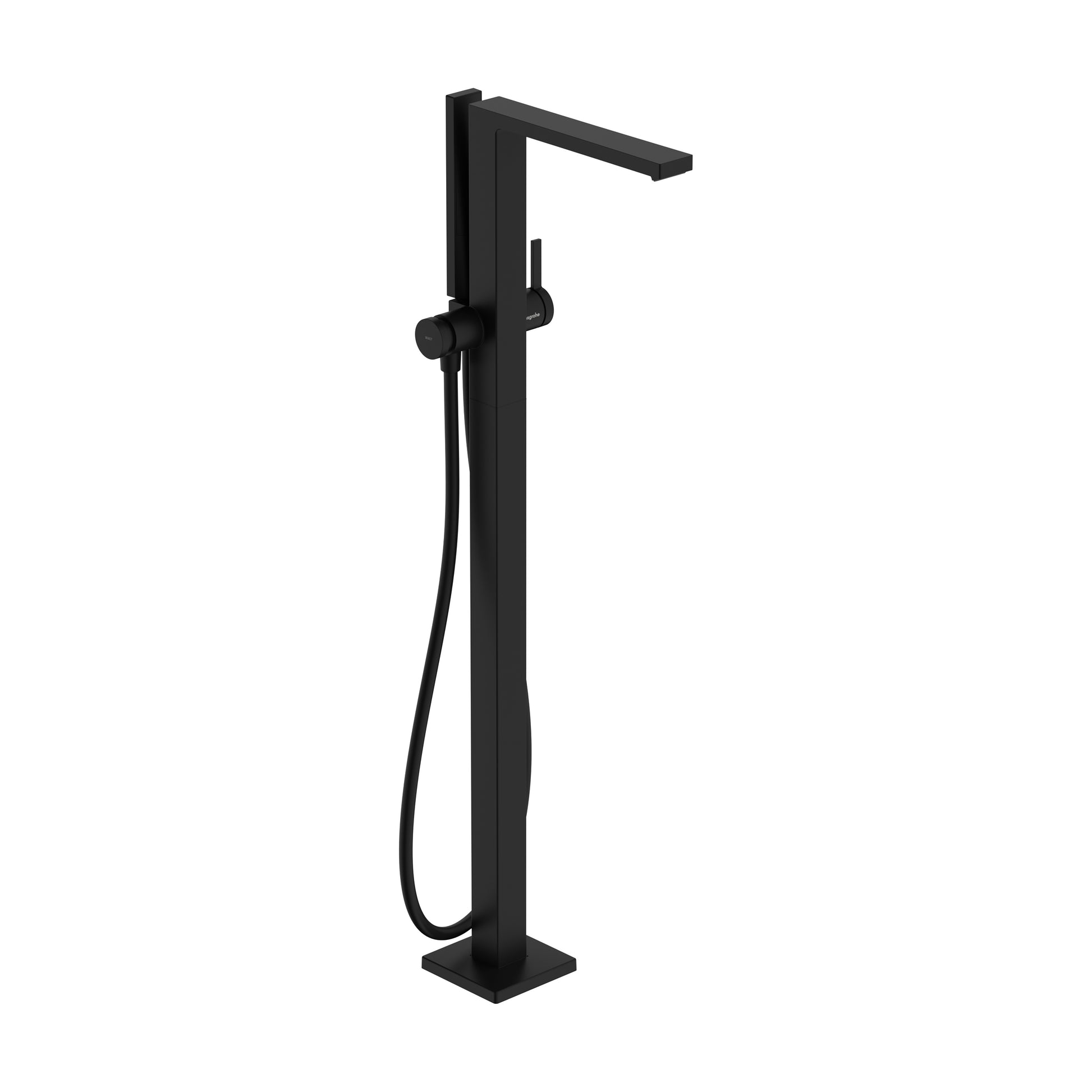 HANSGROHE 73445671 Tecturis E Freestanding Tub Filler with 1.75 GPM Handshower in Matte Black