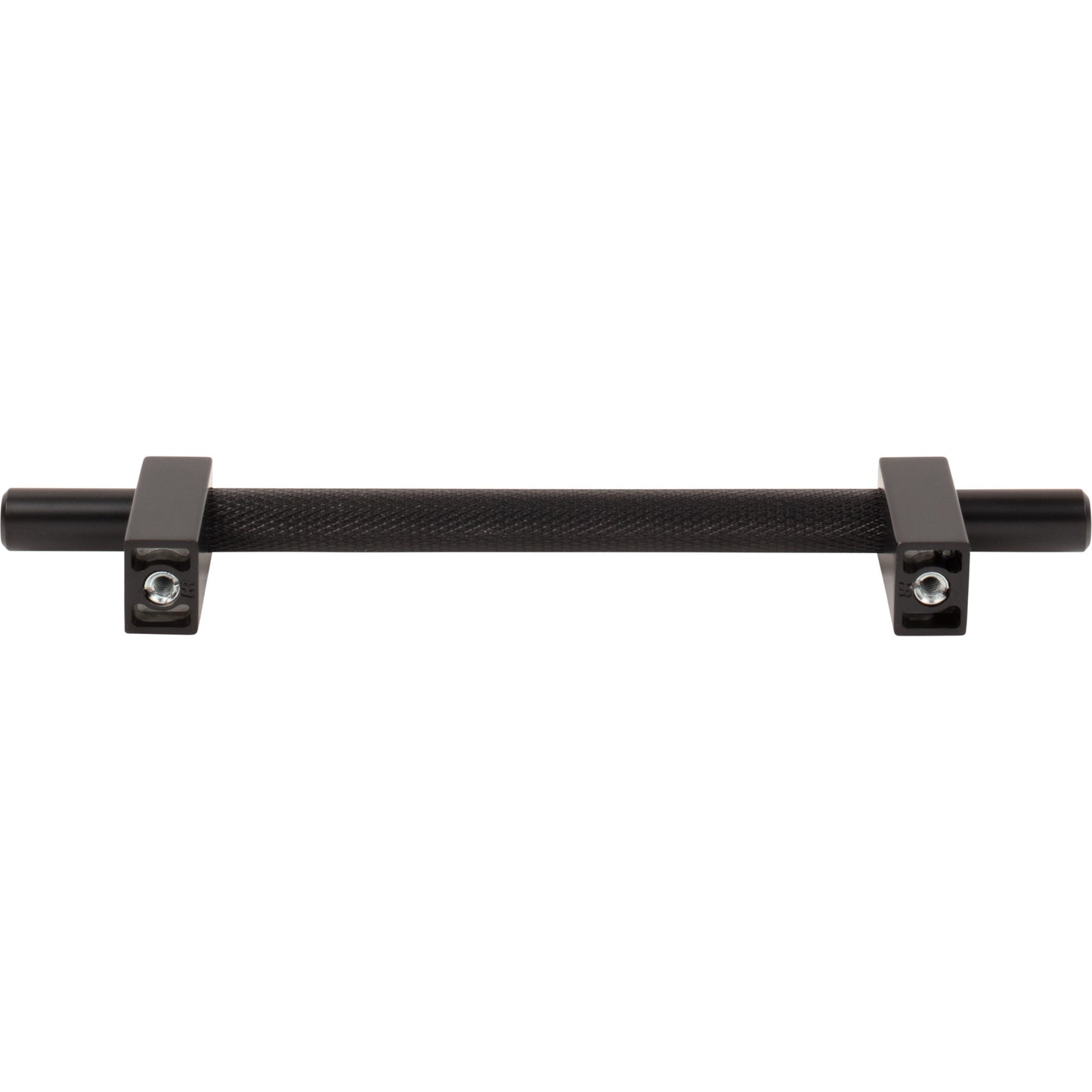 JEFFREY ALEXANDER 598-128MB Larkin Knurled Center 128 mm Center-to-Center Bar Pull - Matte Black