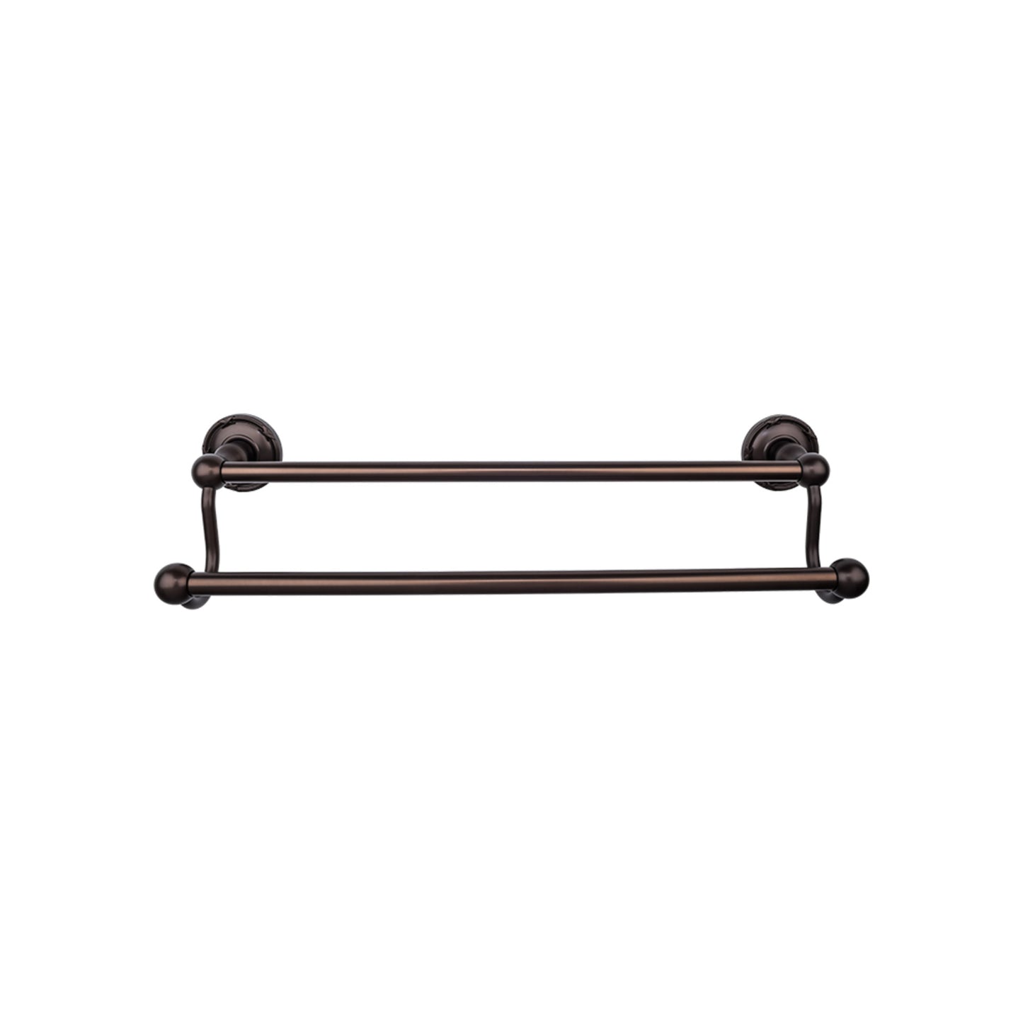 TOP KNOBS ED9ORBE TOP BATH (R) Edwardian Bath Double 26 1/2" Wall Mounted Towel Bar - Oil Rubbed Bronze