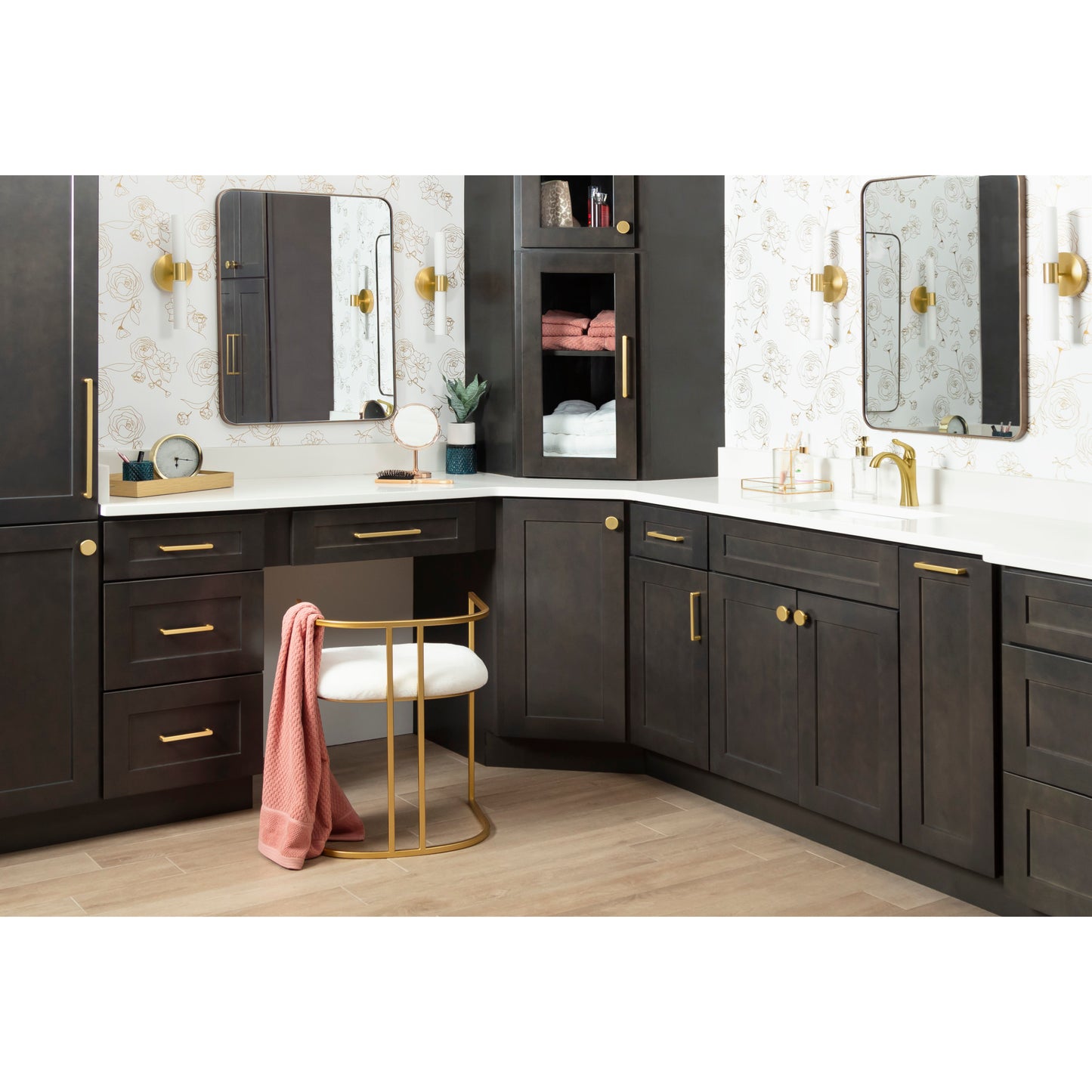 ELEMENTS 105-224BG Gibson 224 mm Center-to-Center Bar Pull - Brushed Gold