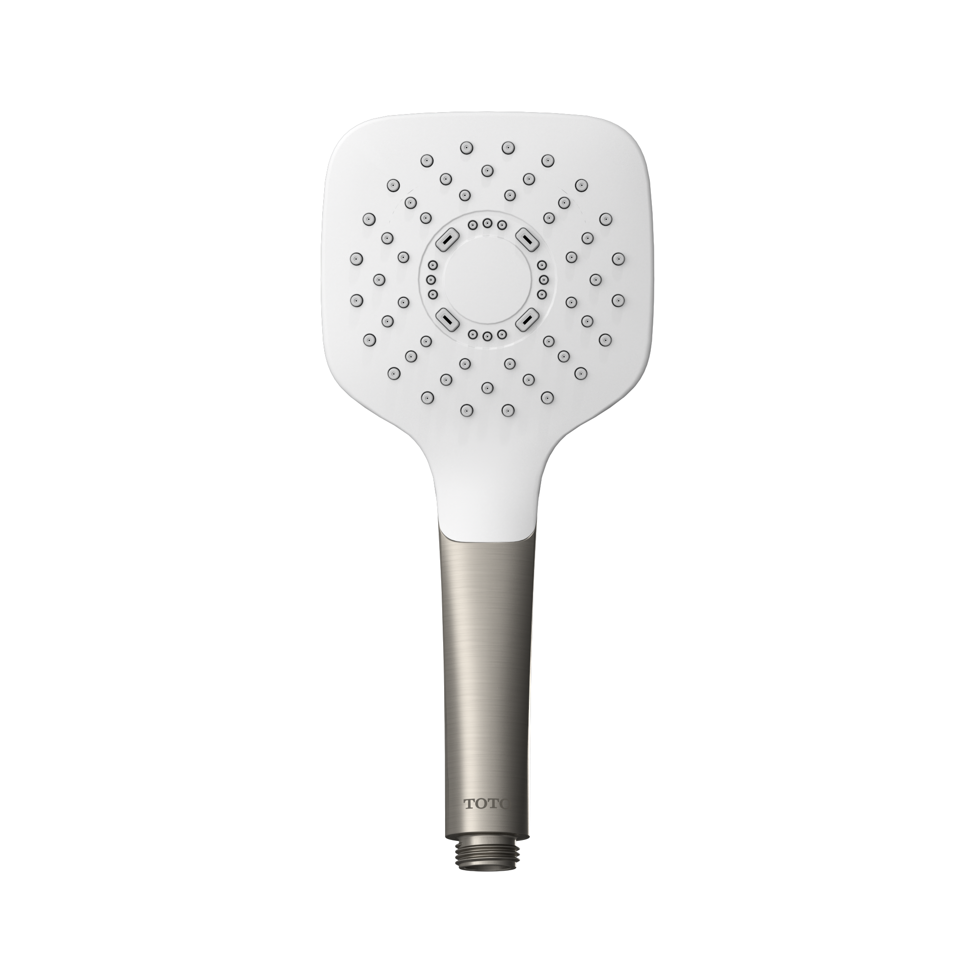 TOTO TBW02010U4#BN G Series 1.75 Gpm Single Spray 4 Inch Square Handshower With Comfort Wave Technology - Brushed Nickel