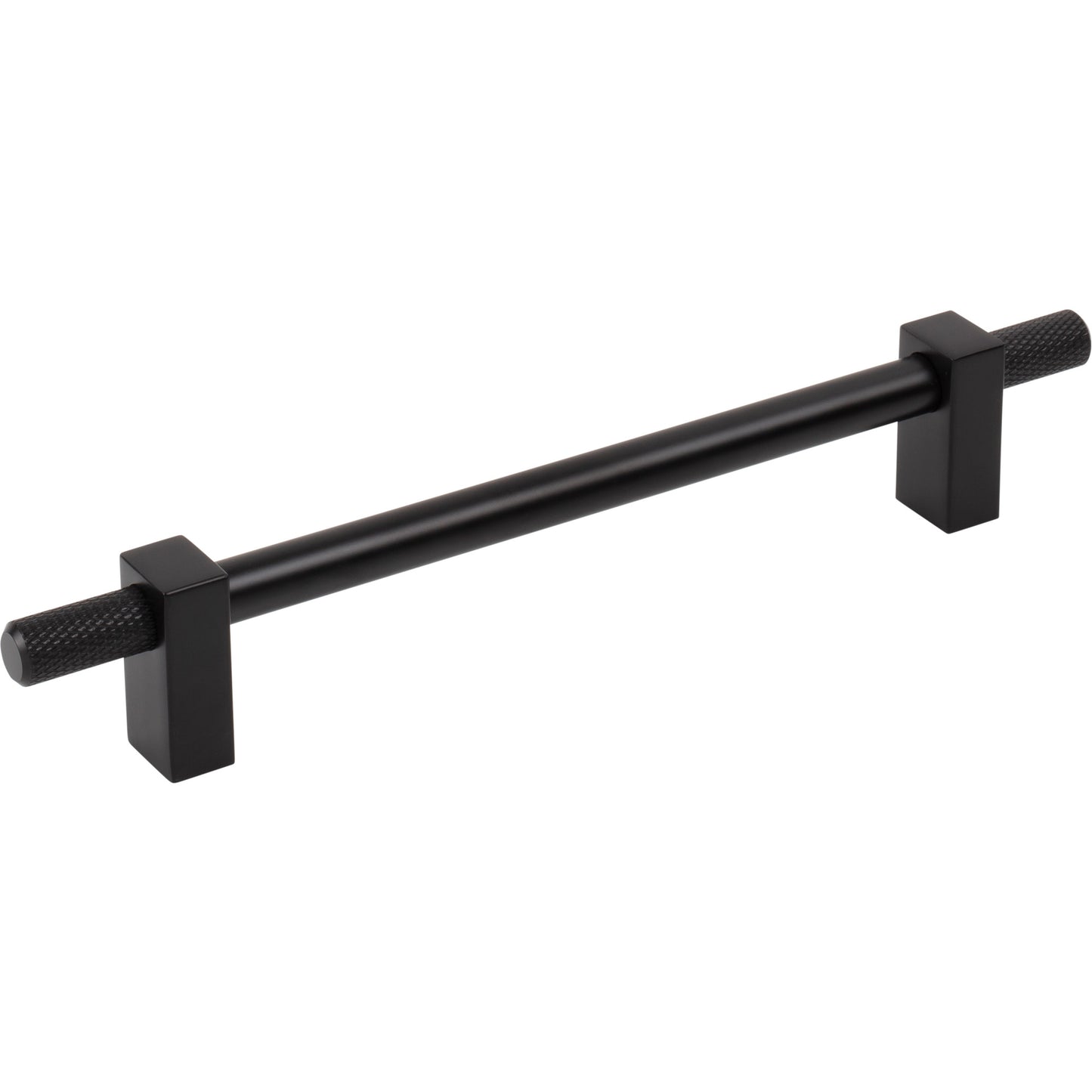 JEFFREY ALEXANDER 698-160MB Larkin Knurled Ends 160 mm Center-to-Center Bar Pull - Matte Black