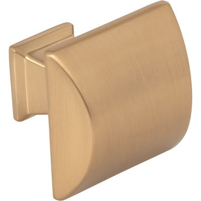 JEFFREY ALEXANDER 944SBZ Roman 1-1/4" Length Square Knob - Satin Bronze