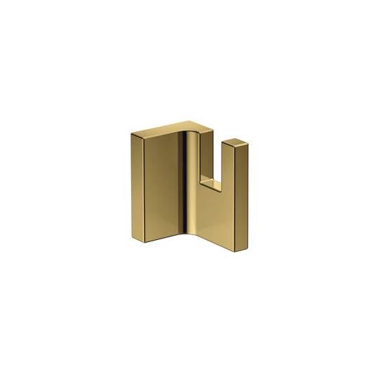 AXOR Universal Rectangular  Towel Hook in Polished Gold Optic