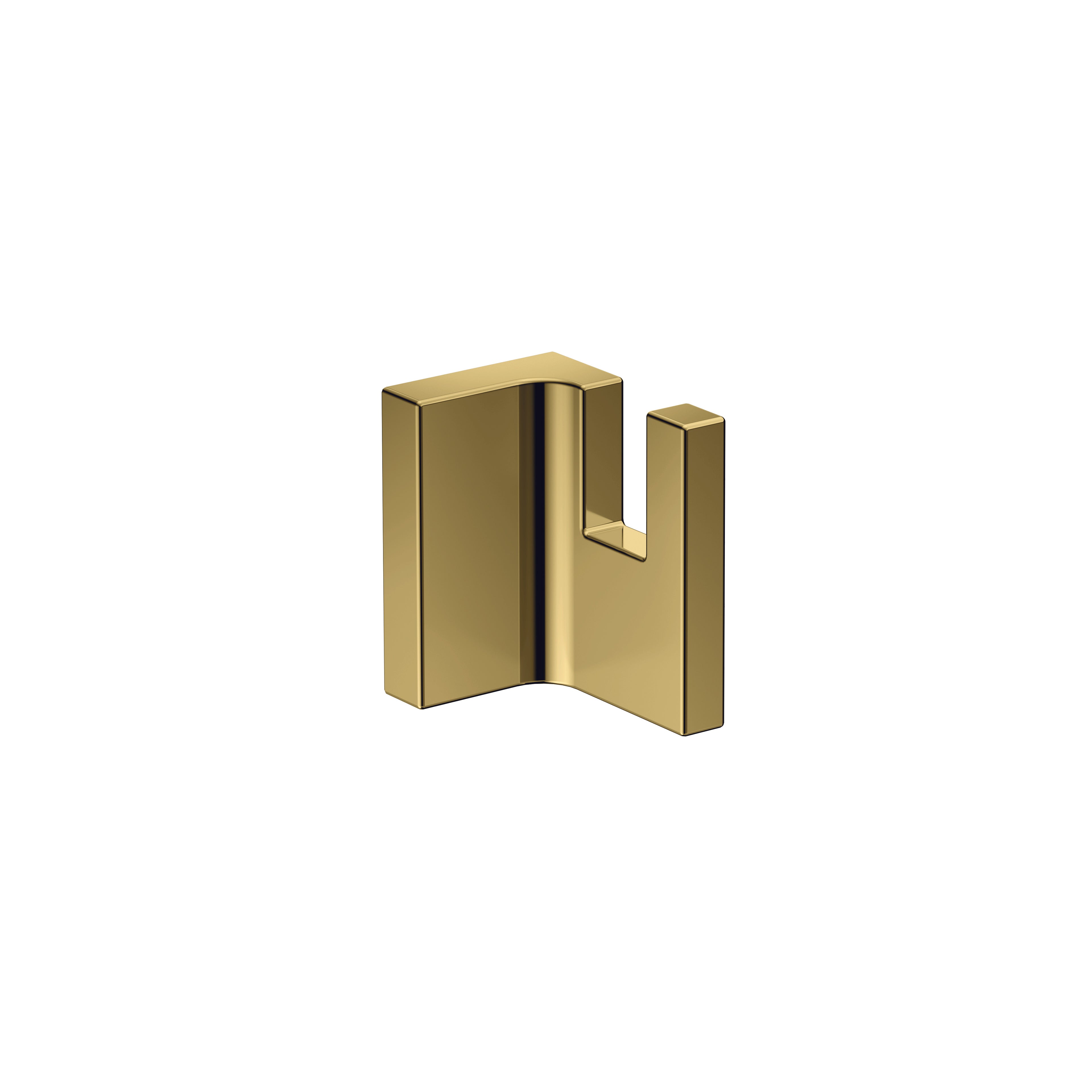 AXOR 42611990 Universal Rectangular Towel Hook - Polished Gold Optic