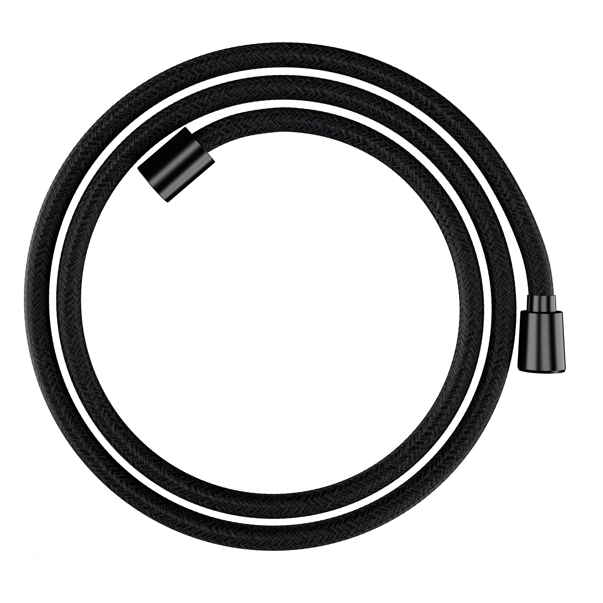 HANSGROHE 28260340 DesignFlex Textile Handshower Hose, 63" - Brushed Black Chrome