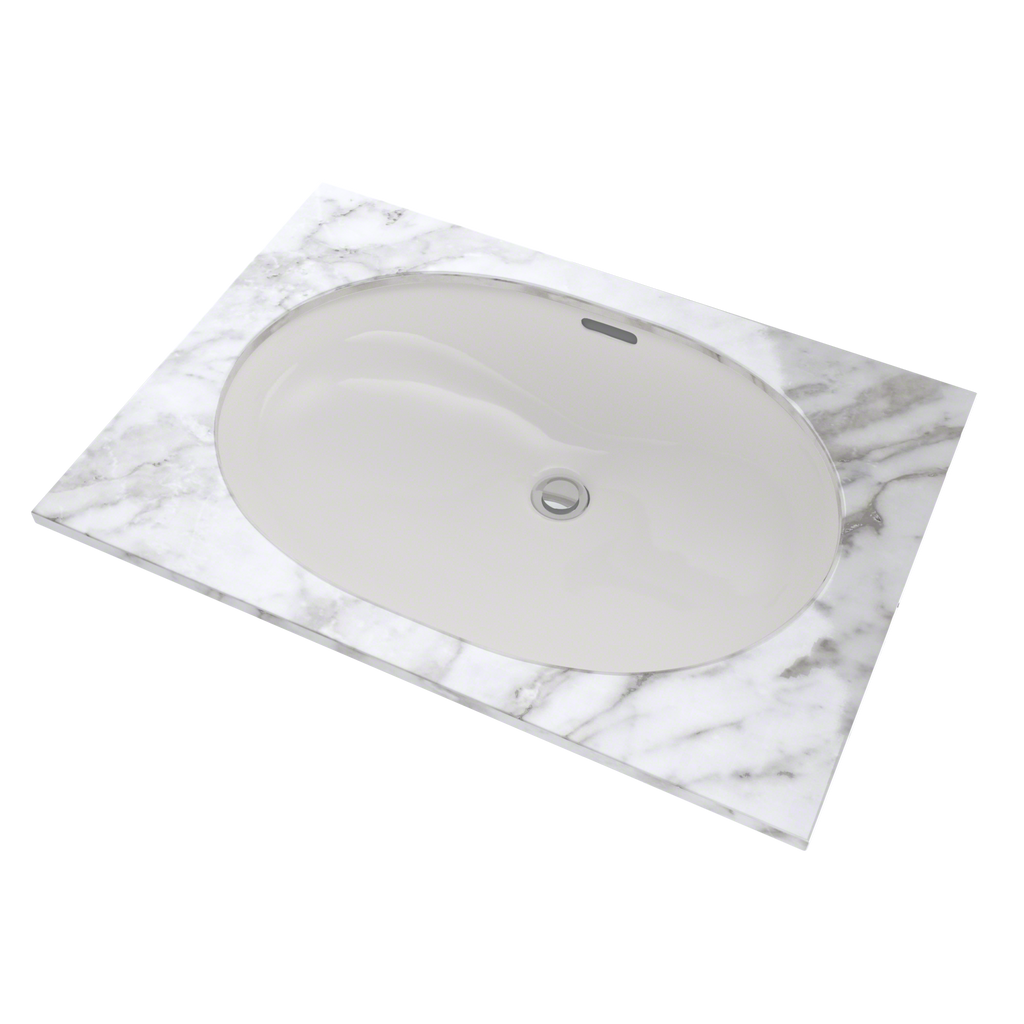 TOTO LT546G#11 Oval 19-11/16" X 13-3/4" Undermount Bathroom Sink With Cefiontect - Colonial White
