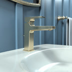 HANSGROHE 32506141 Metropol Single-Hole Faucet 110 with Lever Handle and Pop-Up Drain, 1.2 GPM - Brushed Bronze