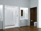 KOHLER K-9996-96 Groove 60" X 42" Alcove Shower Base, Rear Center Drain - Biscuit