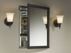 KOHLER K-2967-BR1 20" W X 26" H Aluminum Single-Door Medicine Cabinet With Oil-Rubbed Bronze Framed Mirror Door - Oil-Rubbed Bronze