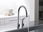 KOHLER K-649-VS Simplice Pull-Down Bar Sink Faucet With Three-Function Sprayhead - Vibrant Stainless