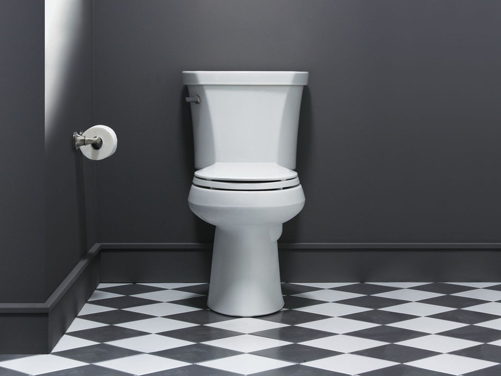 KOHLER K-3979-7 Highline Two-Piece Elongated Toilet, 1.6 Gpf - Black Black