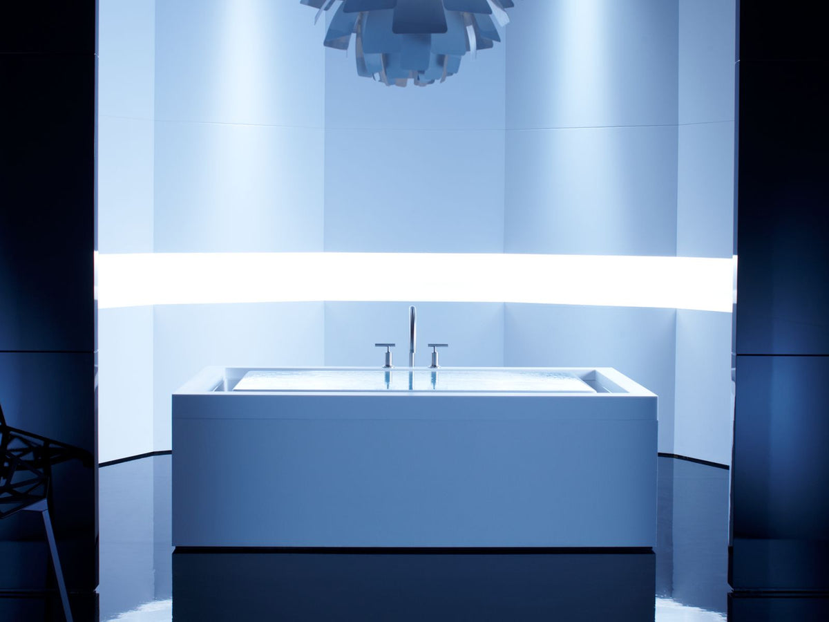 KOHLER K-1188-C1-0 Sok 63" X 31-1/2" Drop-In Effervescence Bath With Chromatherapy And Right-Hand Drain - White