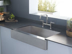 KOHLER K-3943-NA Vault 35-1/2" Undermount Single-Bowl Farmhouse Kitchen Sink - Stainless Steel