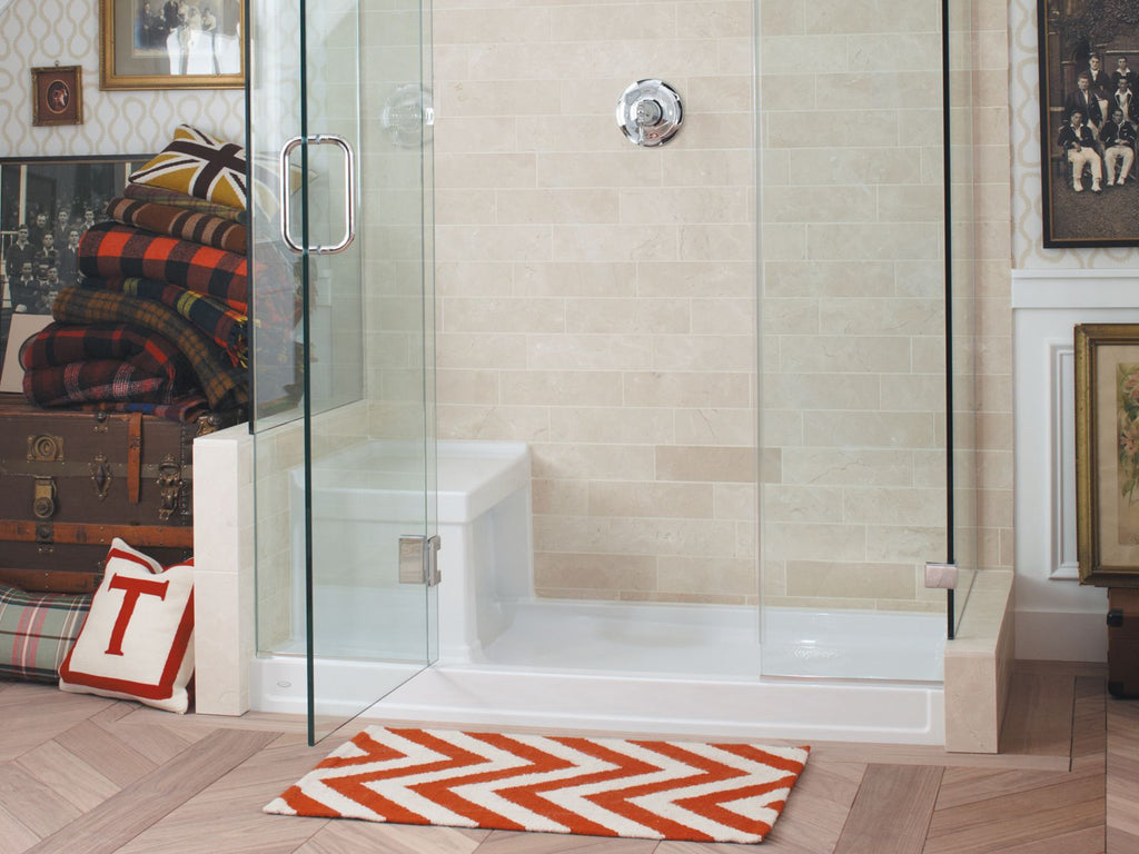 KOHLER K-1976-0 Tresham 60" X 32" Alcove Shower Base, Right Drain - White