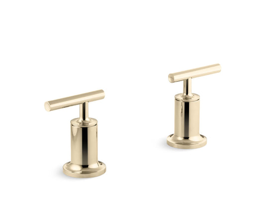 KOHLER K-T14429-4-AF Purist Deck- Or Wall-Mount Bath Faucet Handle Trim With Lever Design In Vibrant French Gold