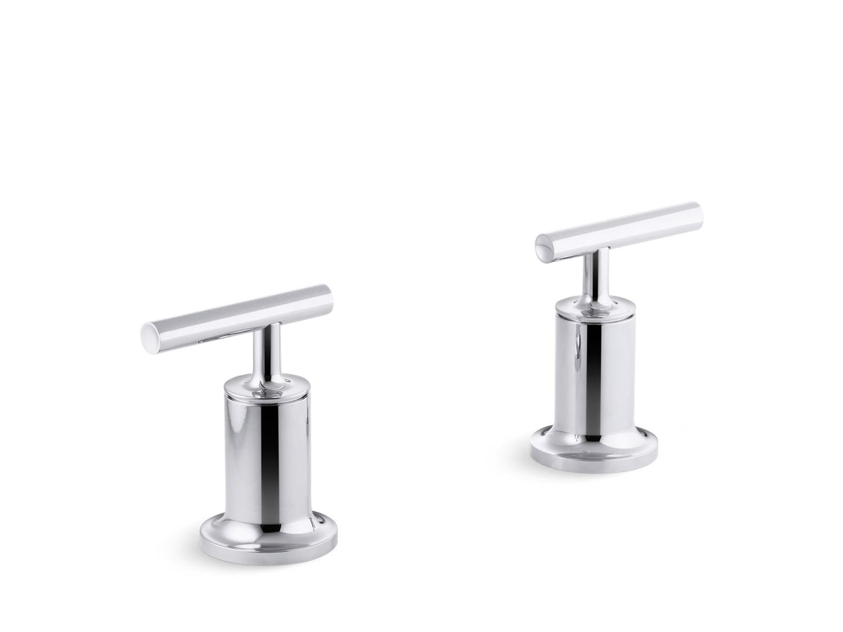 KOHLER K-T14429-4-2MB Purist Deck- Or Wall-Mount Bath Faucet Handle Trim With Lever Design - Vibrant Brushed Moderne Brass