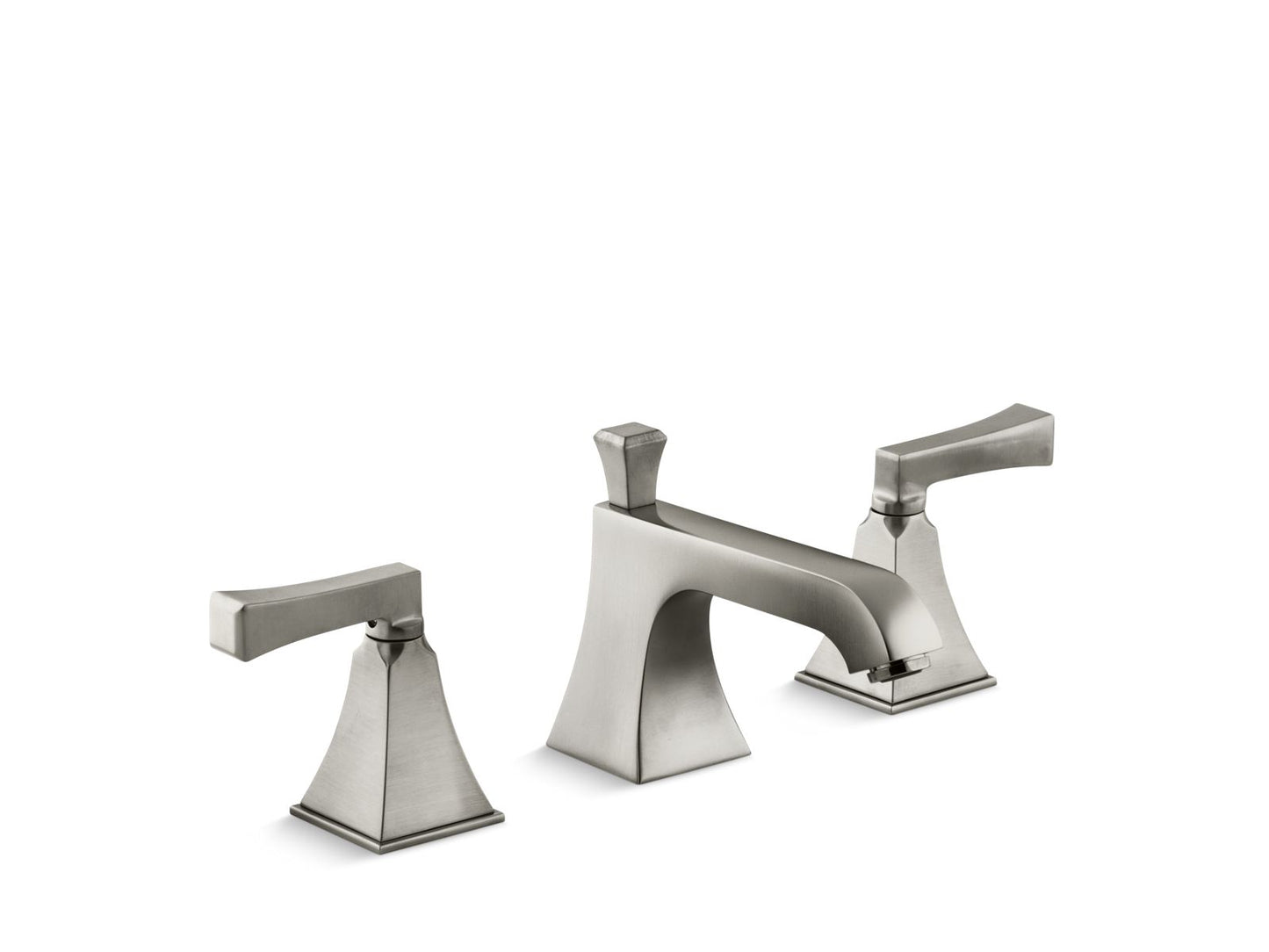 KOHLER K-454-4V-BN Memoirs Stately Widespread Bathroom Sink Faucet, 1.2 Gpm In Vibrant Brushed Nickel