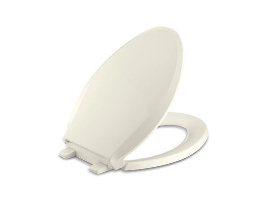 KOHLER K-7315-96 Cachet Quick-Release Elongated Toilet Seat In Biscuit