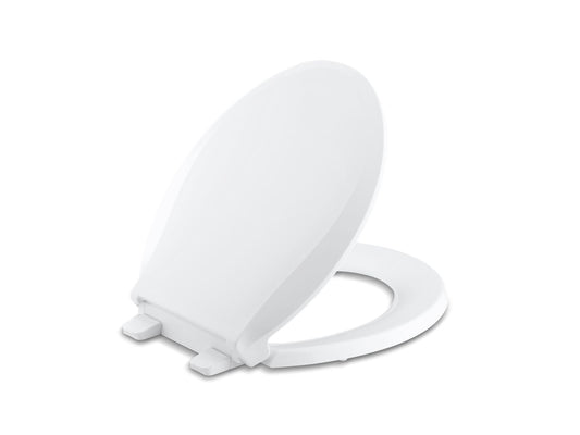 KOHLER K-7673-0 Cachet Quiet-Close Round-Front Toilet Seat In White