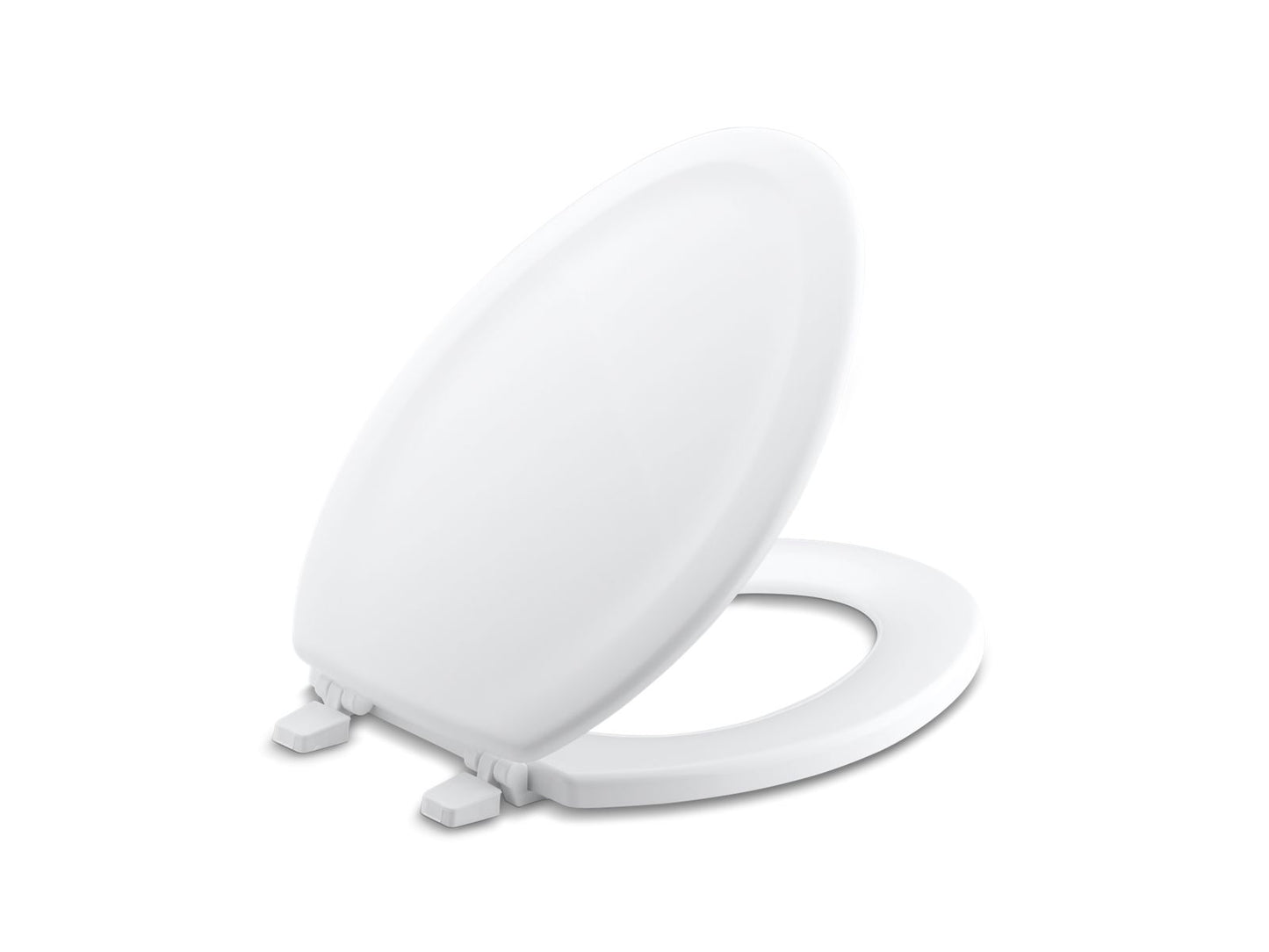 KOHLER K-4647-HW1 Stonewood Elongated Toilet Seat In Honed White