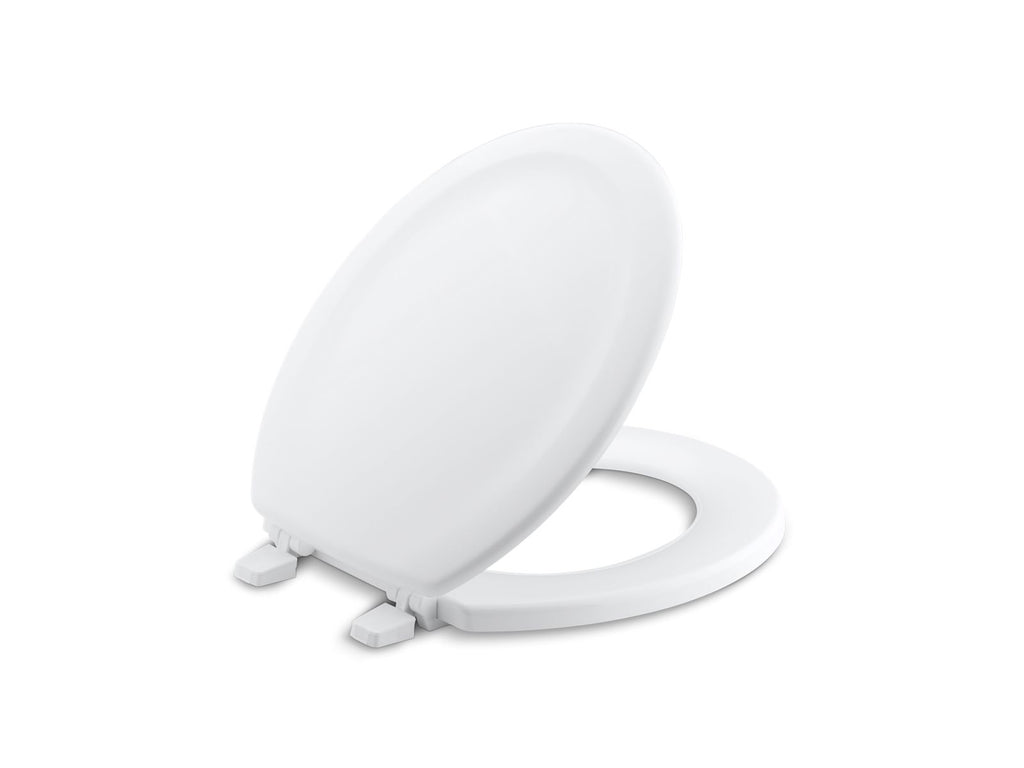 KOHLER K-4648-96 Stonewood Round-Front Toilet Seat - Biscuit