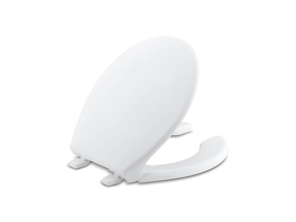 KOHLER K-4660-0 Lustra Round-Front Toilet Seat - White