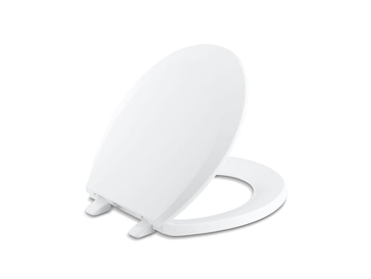 KOHLER K-4662-0 Lustra Quick-Release Round-Front Toilet Seat In White