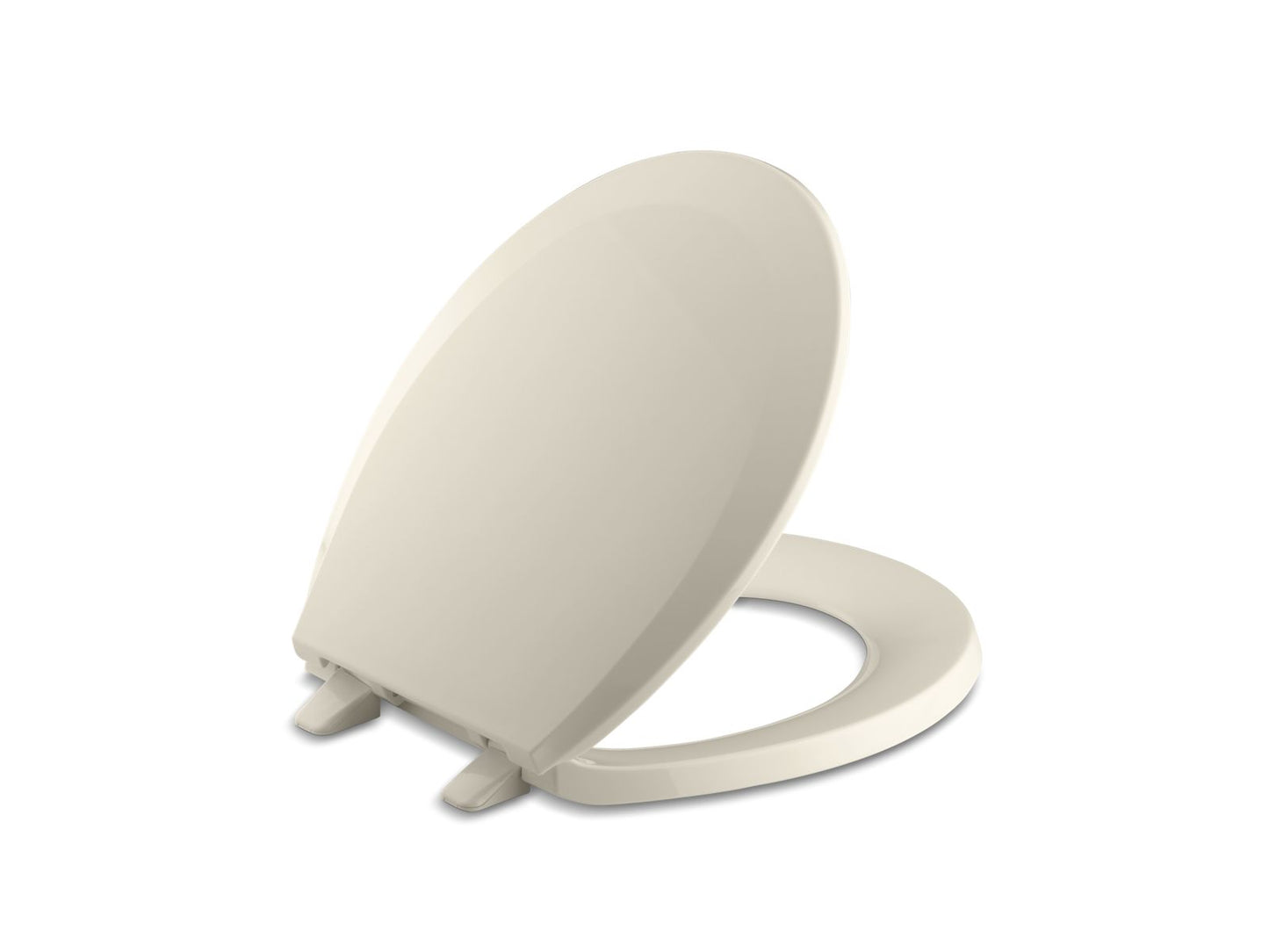 KOHLER K-4662-47 Lustra Quick-Release Round-Front Toilet Seat In Almond