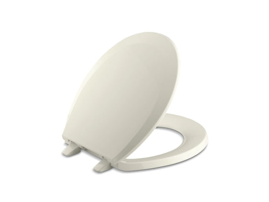 KOHLER K-4662-96 Lustra Quick-Release Round-Front Toilet Seat In Biscuit