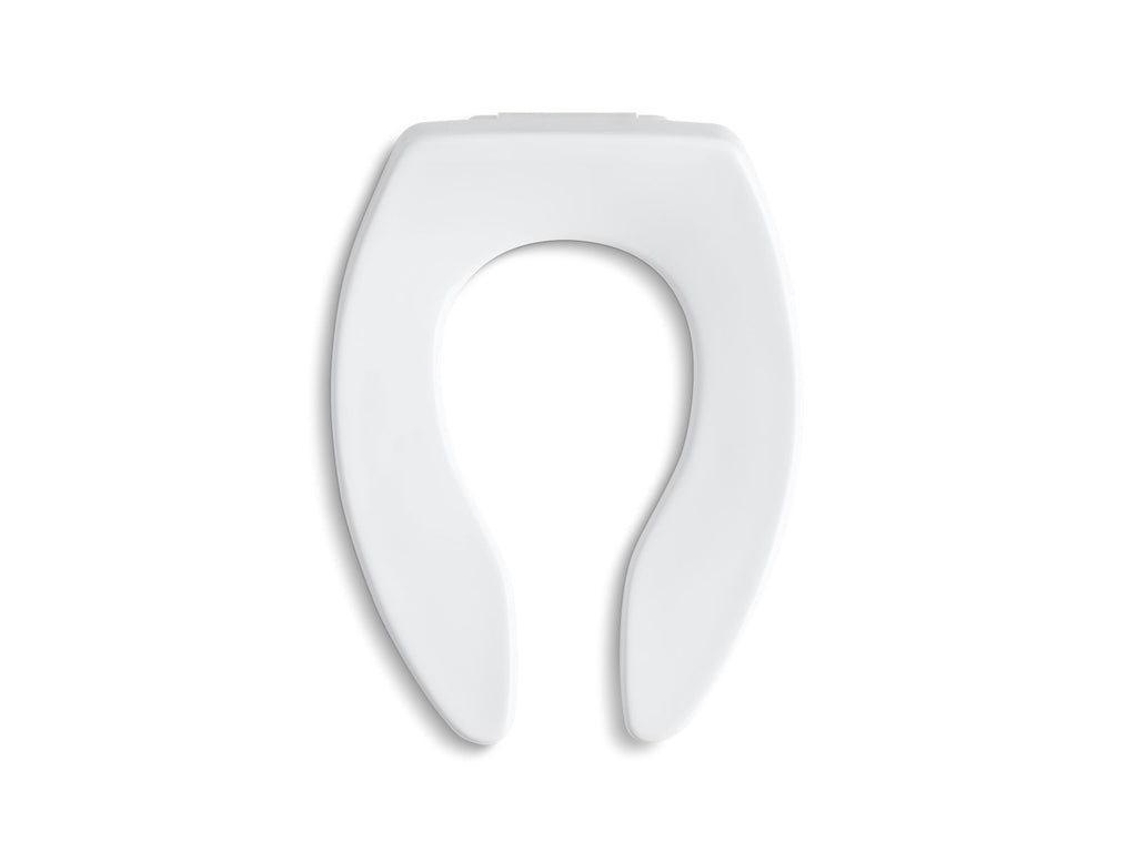 KOHLER K-4666-CA-0 Lustra Commercial Elongated Toilet Seat With Antimicrobial Agent And Check Hinge - White