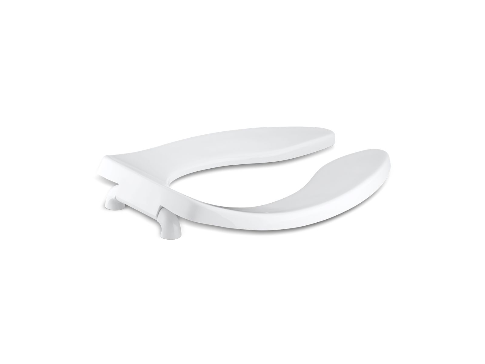 KOHLER K-4666-CA-0 Lustra Commercial Elongated Toilet Seat With Antimicrobial Agent And Check Hinge - White