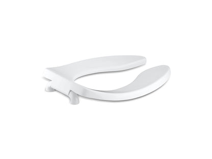KOHLER K-4666-CA-0 Lustra Commercial elongated toilet seat with antimicrobial agent and check hinge - White