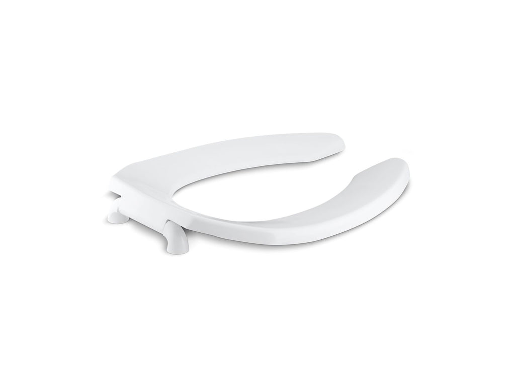 KOHLER K-4670-C-0 Lustra Elongated Toilet Seat With Check Hinge - White