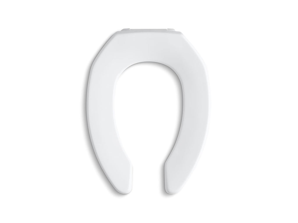 KOHLER K-4670-CA-0 Lustra Commercial Elongated Toilet Seat With Antimicrobial Agent And Check Hinge - White