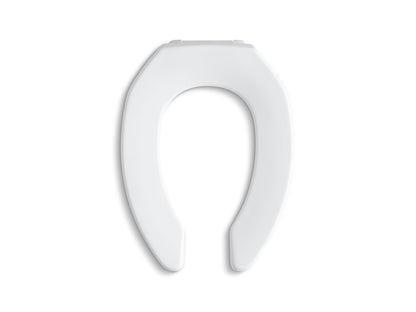 KOHLER K-4670-CA-0 Lustra Commercial elongated toilet seat with antimicrobial agent and check hinge - White