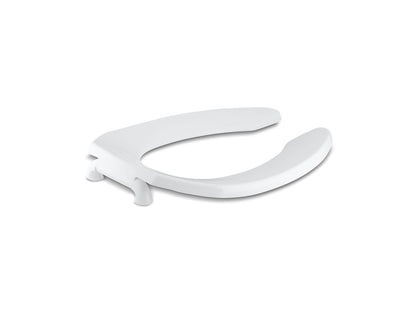 KOHLER K-4670-SC-0 Lustra Elongated toilet seat with self-sustaining check hinge - White
