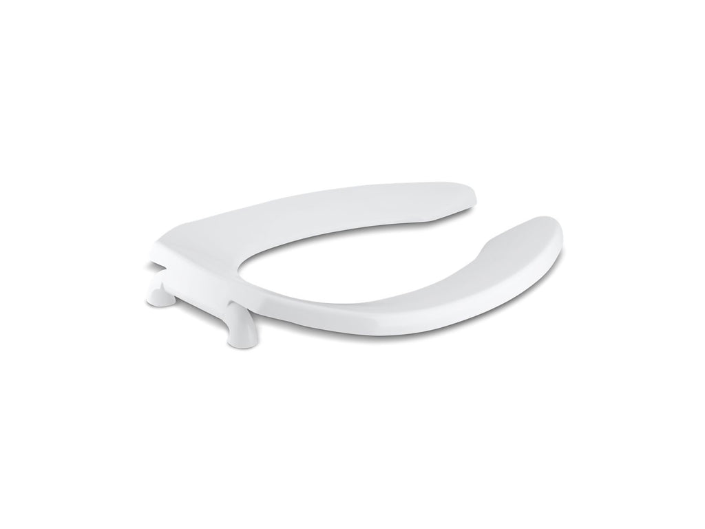 KOHLER K-4670-SC-0 Lustra Elongated Toilet Seat With Self-Sustaining Check Hinge - White