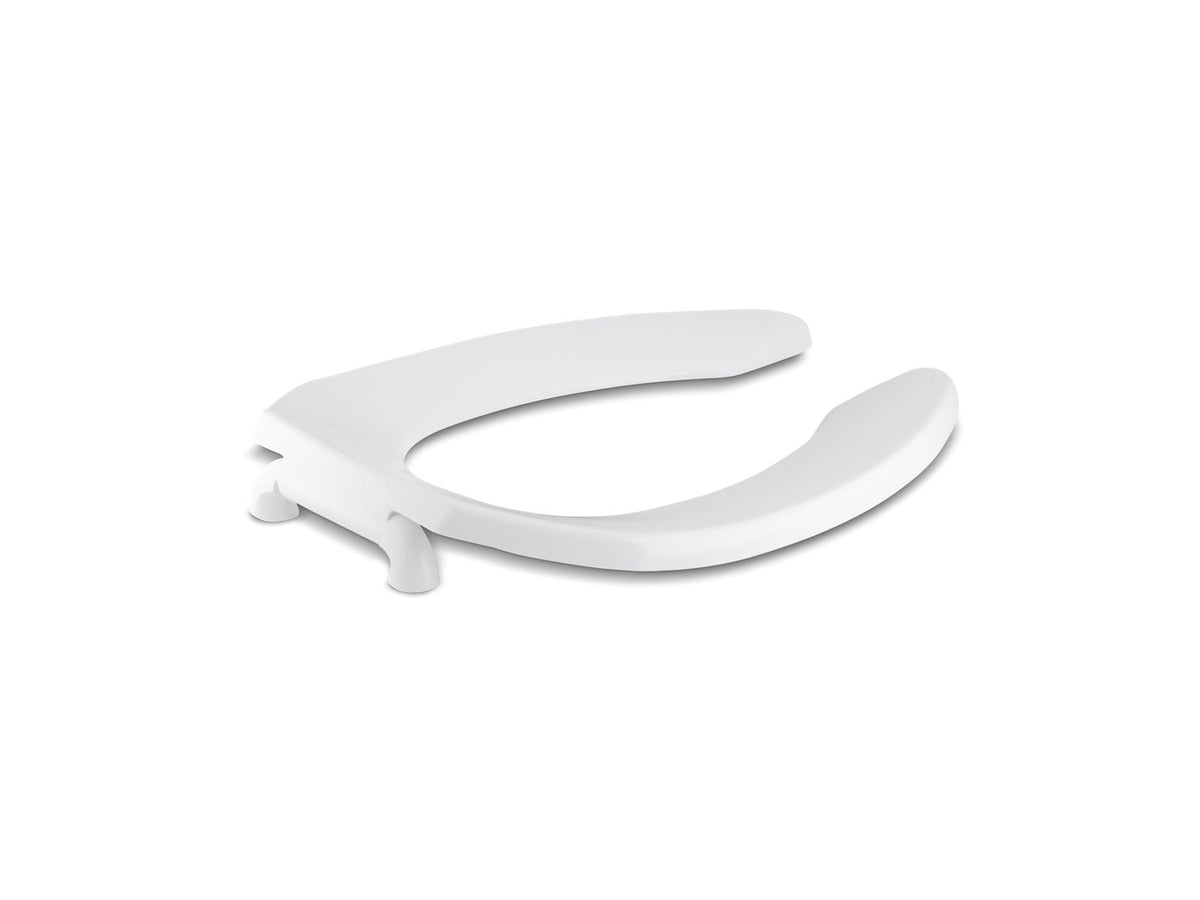 KOHLER K-4670-SC-0 Lustra Elongated Toilet Seat With Self-Sustaining Check Hinge - White